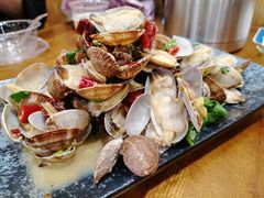 辣炒花蛤-老东镇啤酒屋海鲜加工·蒸汽海鲜·海鲜烧烤(台东店)