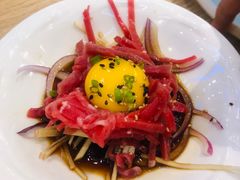 韩式生拌牛肉刺身-上渔铁板烧(熙悦汇店)