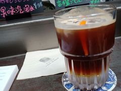 橙子气泡咖啡-黑胶星球(华发中城商都店)