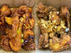 炸鸡一半一半-富乐满韩国正宗炸鸡韩国料理(虹泉路店)