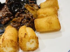 脆皮鲜奶拼蚝油牛肉-和记小菜(东方店)