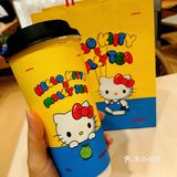 Hello Kitty联名纸杯+奶香瓜茶！