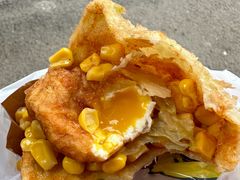 -小红车炸蛋葱油饼