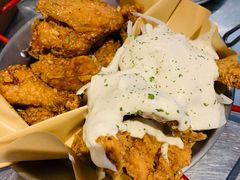 炸鸡翅一半一半-富乐满韩国正宗炸鸡韩国料理(虹泉路店)