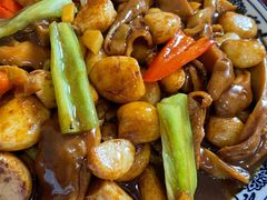 蒜烧肚条-北大地皖峰饭馆