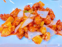 香菠芝麻鸡球-金百万烤鸭店(马甸店)