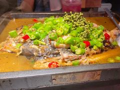 鲜青椒烤鱼-探鱼·鲜青椒爽麻烤鱼(苏宁广场店)