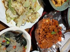 -东来菜馆•手抓海鲜家常菜•海鲜锅贴(鸽子窝店)