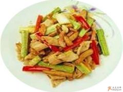 茶树茹炒虾干肉筋-海逸海鲜酒家(古北店)
