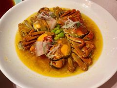 咸肉百叶蒸六月黄-蟹榭(静安寺晶品商场店)