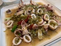 酸菜炒鱿鱼-温岭人家(红花北路店)
