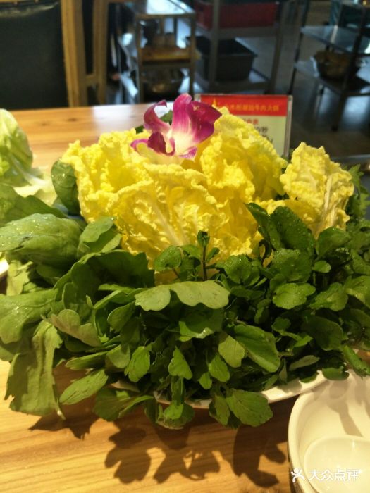 小木船潮汕牛肉火锅(丰台店)蔬菜大拼盘一份图片 - 第4916张