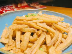 咸蛋黄茄子-吃饭皇帝大土家民族菜(正大广场店)