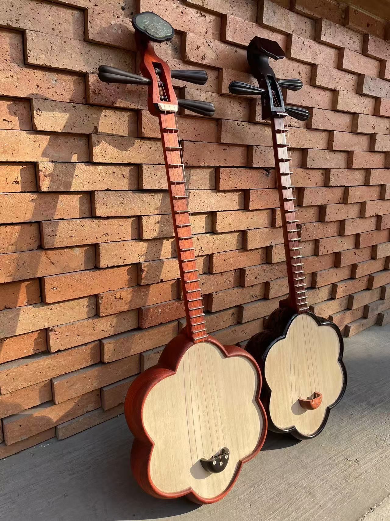 花梨木梅花秦琴定制款,乐器定制