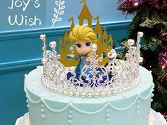 Q版爱莎主题奶油蛋糕-Joy's Wish创意蛋糕定制&甜品台(乐虹坊精致生活广场店)