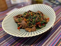 薄荷叶爆炒牛肉-呐咪傣园·云南菜(石厦店)