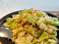 铁板虾仁大头菜-开海·红岛海鲜虾水饺(石老人店)