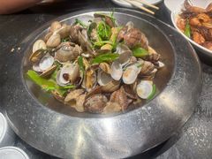 辣炒蛤蜊-五谷丰登农家院·地道胶东菜·海鲜烧烤(威海店)