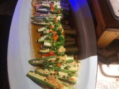 金银蒜蒸秋葵-绿茶餐厅(乐峰广场店)