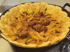 排骨豆角粘卷子-钰田大院·怀柔地道农家菜·烤虹鳟鱼(雁栖湖店)