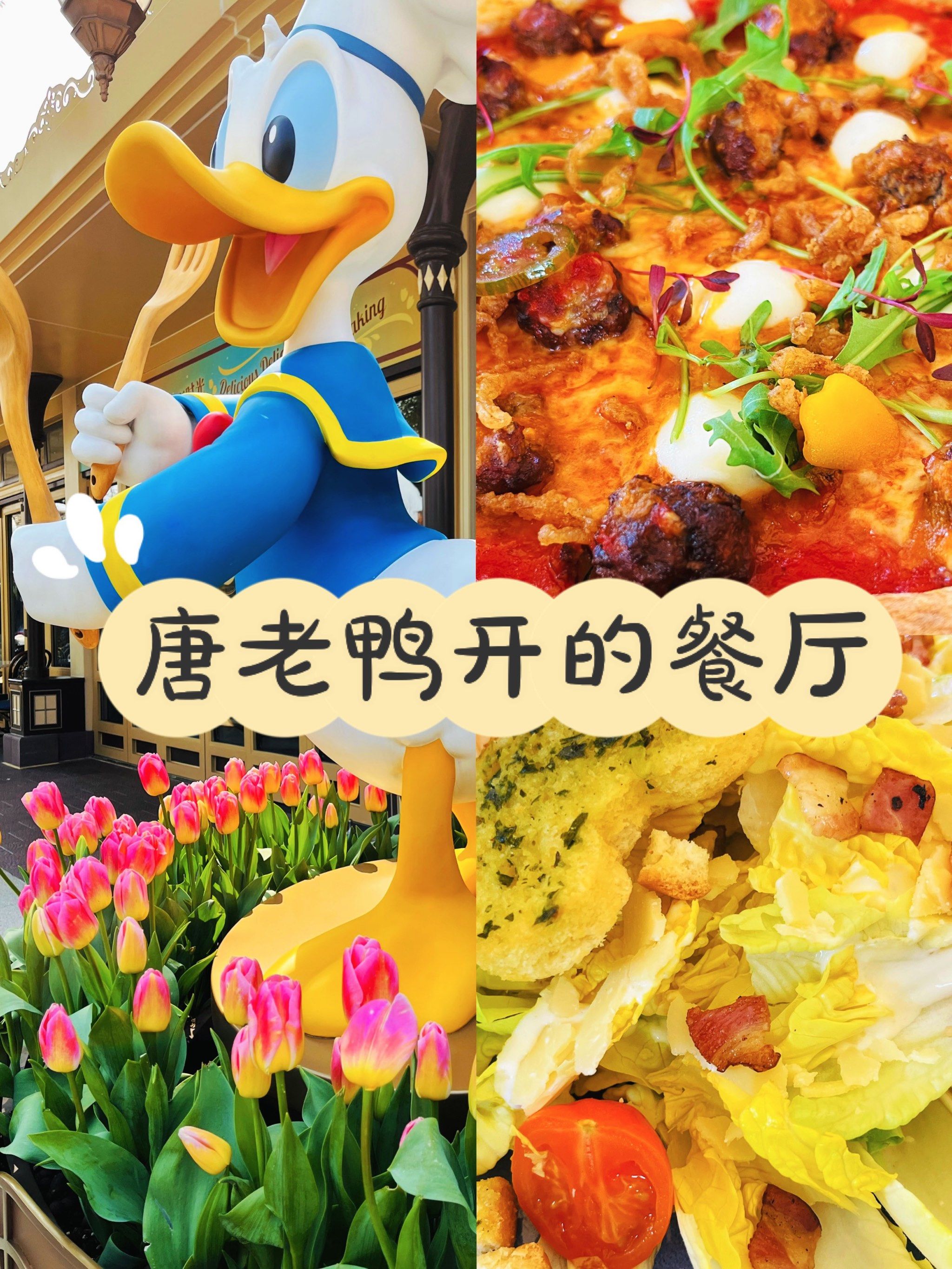 唐老鸭开的西餐店,环境好看!东西好吃!