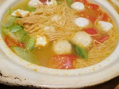 丝瓜鱼丸炖馓子-永安鱼庄·镇江菜(东吴路店)