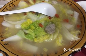 Baby Cabbage and Meatball Soup
