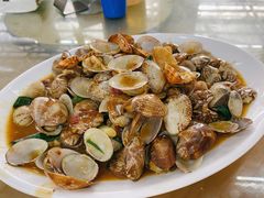 姜葱炒花甲-明记海鲜大排档(巽寮湾店)