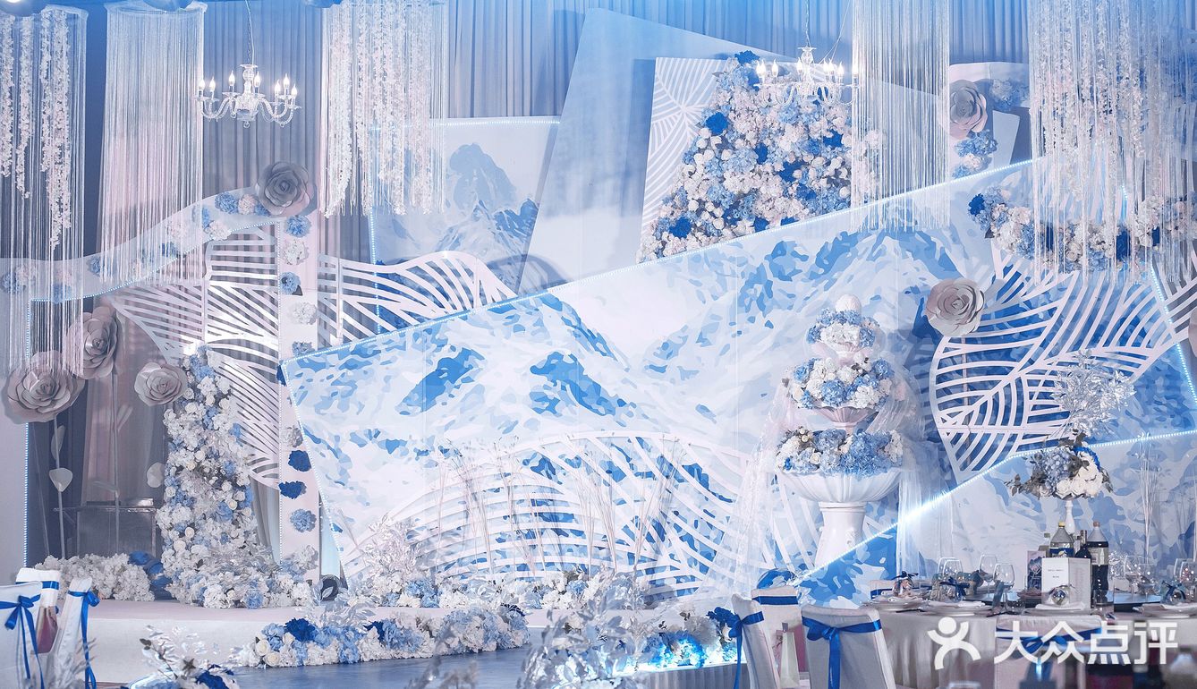 性价比超高的蓝色治愈婚礼✨｜天津婚礼