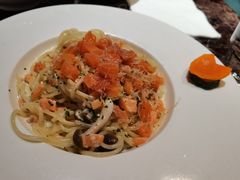 三文鱼蟹肉奶油意面-Lets burger非常汉堡·环球风味(蓝色港湾店)