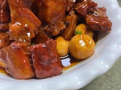 五花肉烧鹌鹑蛋-西大酒店