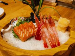 甜虾挪威三文鱼刺身双品-桃屋日本料理(清华科技园店)