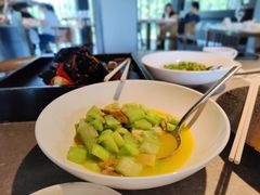 笋干炒丝瓜-木守西溪溪隐餐厅