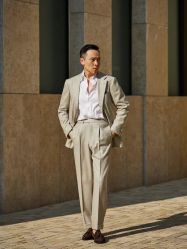 点击看大图 -怒马会 全麻衬西装高级定制