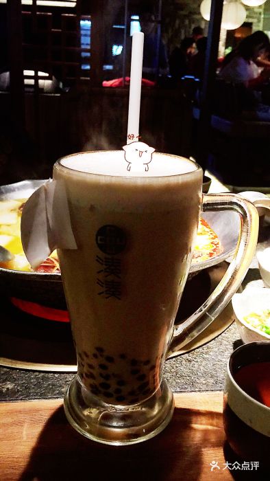 凑凑火锅·茶憩(来福士广场长宁店)大红袍珍珠奶茶图片