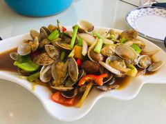 姜葱炒花甲-覃记海鲜美食餐厅