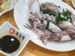白灼鱿鱼-鹏城人家海鲜酒家·23年老字号(较场尾店)