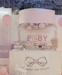 -团子宝宝宴派对百日宴生日布置策划·求婚策划·气球布置别墅民宿