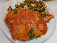 薑蔥炒沙母蟹-旅南活海鲜-屏东(墾丁海鮮，海鮮餐廳，墾丁團體合菜，平價熱炒，墾丁熱炒店，活海鮮推薦，在地海鮮餐廳)