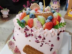 玫瑰荔夏-秘境鹿屿CAKE动物奶油·生日蛋糕(新壹街店)