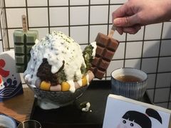 日式抹茶生乳かき氷-WONDER ICE 萬得冰田(建設路总店)
