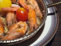 橄榄油蒜香煎虾-庐灶江南·江南菜·四合院Bistro(东直门雍和宫·原华侨宾馆店)