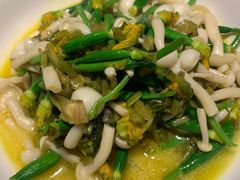 鲜菌黄瓜花-丁记盐蘸牛肉·新杭菜(河东路店)