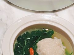 金花菜刀鱼狮子头-无锡苏宁银河国际酒店-悦府65中餐厅