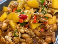 双椒紫苏牛蛙-意卡菲·欢乐聚会餐厅(华侨店)