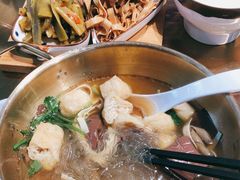 鸭血粉丝汤-龍堂蟹黄小笼包(万家丽店)