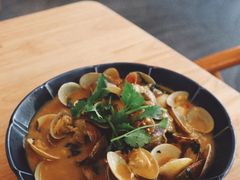 椰汁咖喱炒花甲-禾气食店