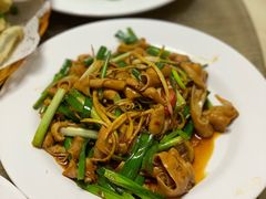 姜葱炒鹅肠-记忠海鲜