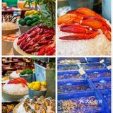 亲子自助餐🦞龙虾海鲜主题餐厅超大户外花园