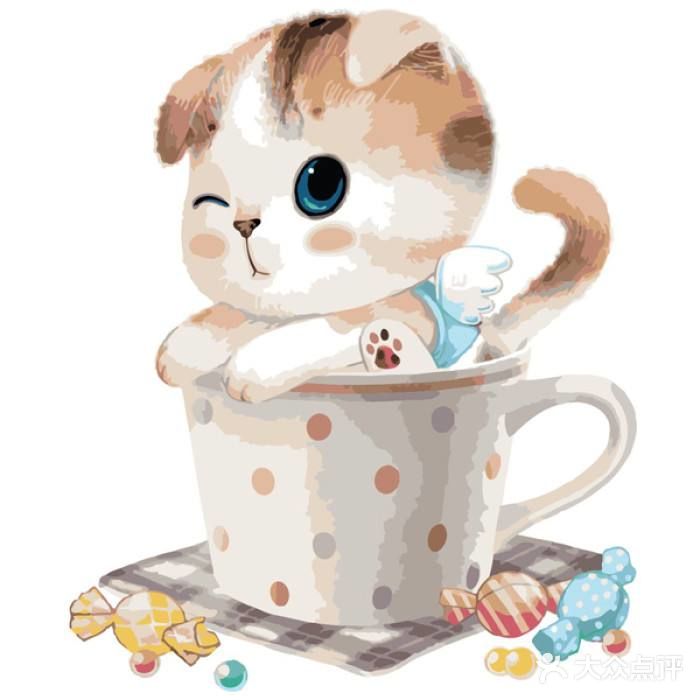 治愈心灵的猫咪画作